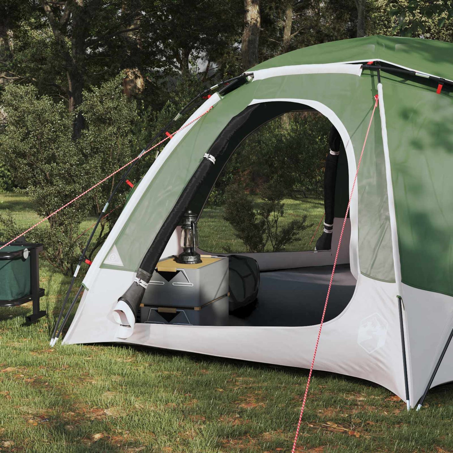 vidaXL Dome Tent with Removable Rainfly Green 4-Person