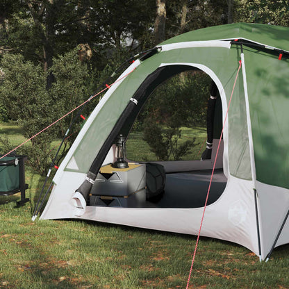 vidaXL Dome Tent with Removable Rainfly Green 4-Person