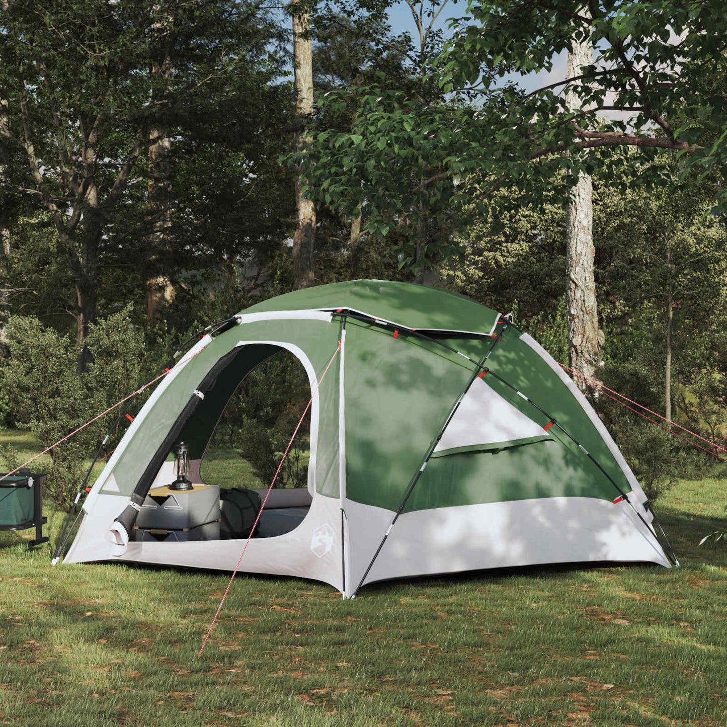 vidaXL Dome Tent with Removable Rainfly Green 4-Person