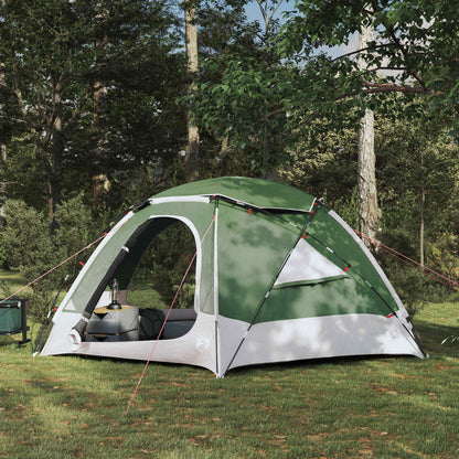 vidaXL Dome Tent with Removable Rainfly Green 4-Person