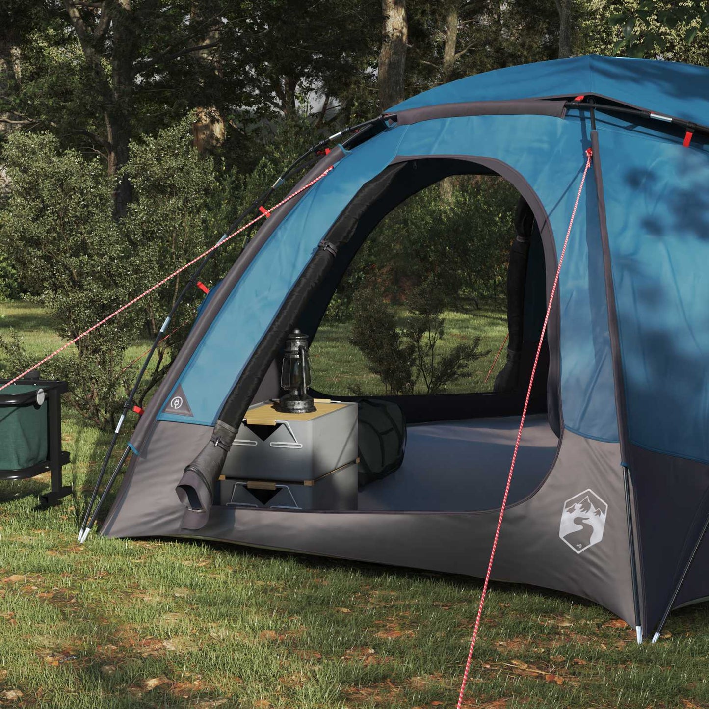 vidaXL Dome Tent with Removable Rainfly Blue 4-Person