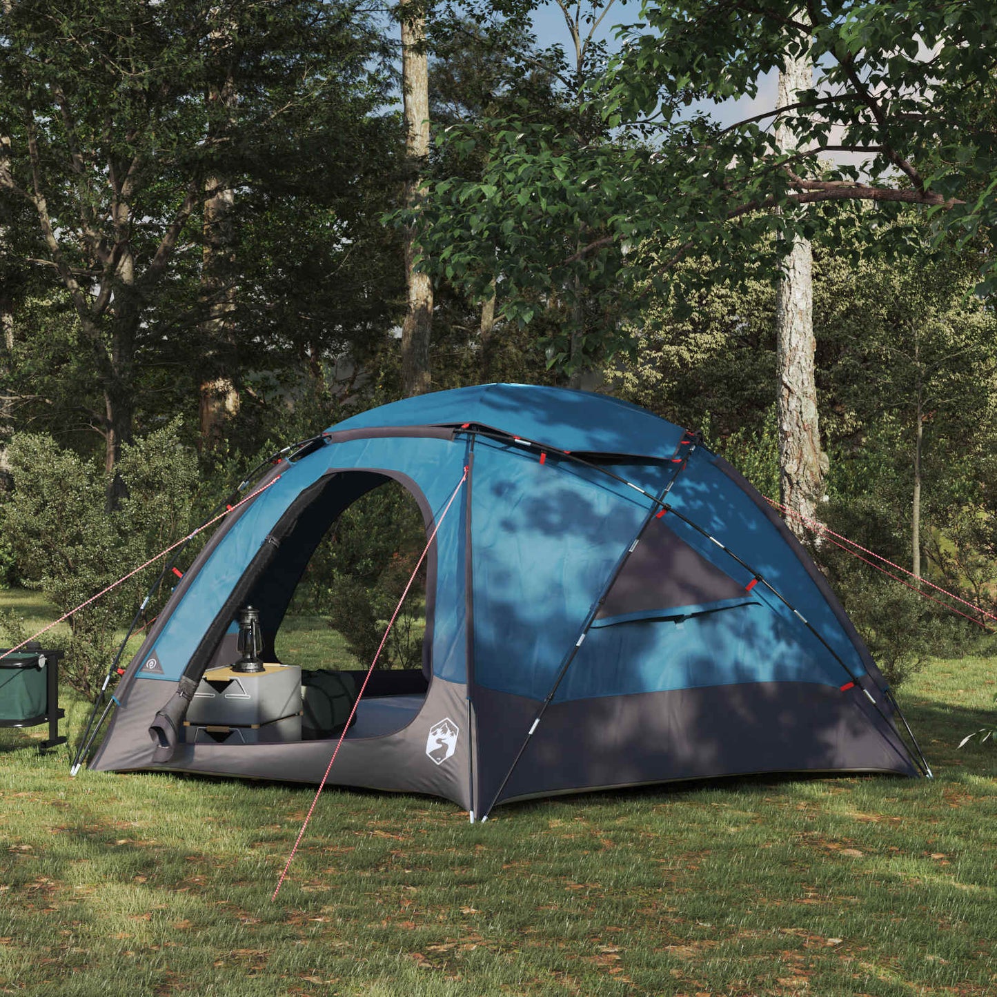 vidaXL Dome Tent with Removable Rainfly Blue 4-Person