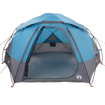 vidaXL Dome Tent with Removable Rainfly Blue 4-Person