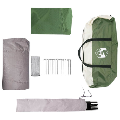 vidaXL Dome Tent with Removable Rainfly Green 8-Person