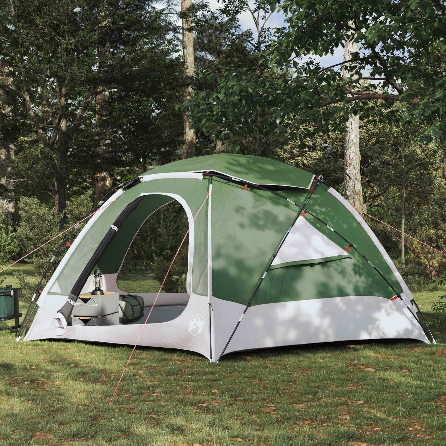 vidaXL Dome Tent with Removable Rainfly Green 8-Person