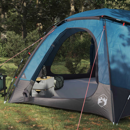 vidaXL Dome Tent with Removable Rainfly Blue 8-Person