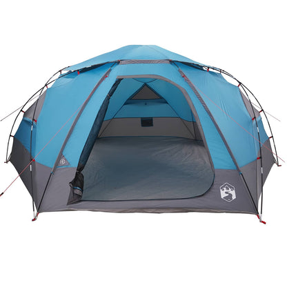 vidaXL Dome Tent with Removable Rainfly Blue 8-Person