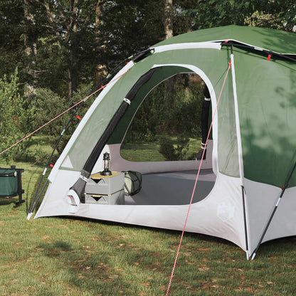 vidaXL Dome Tent with Removable Rainfly Green 12-Person