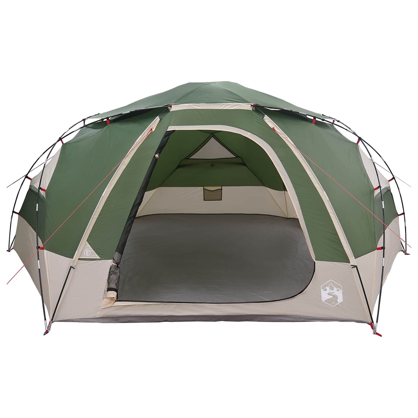 vidaXL Dome Tent with Removable Rainfly Green 12-Person