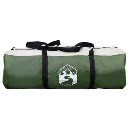 vidaXL Family Tent Green 10-Person 185T Polyester with PU Coating