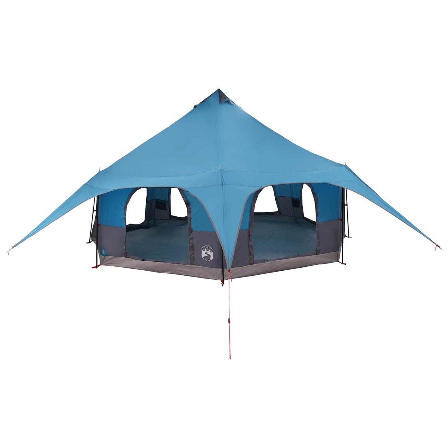 vidaXL Family Tent Blue 10-Person 185T Polyester with PU Coating