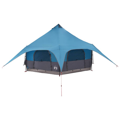 vidaXL Family Tent Blue 10-Person 185T Polyester with PU Coating