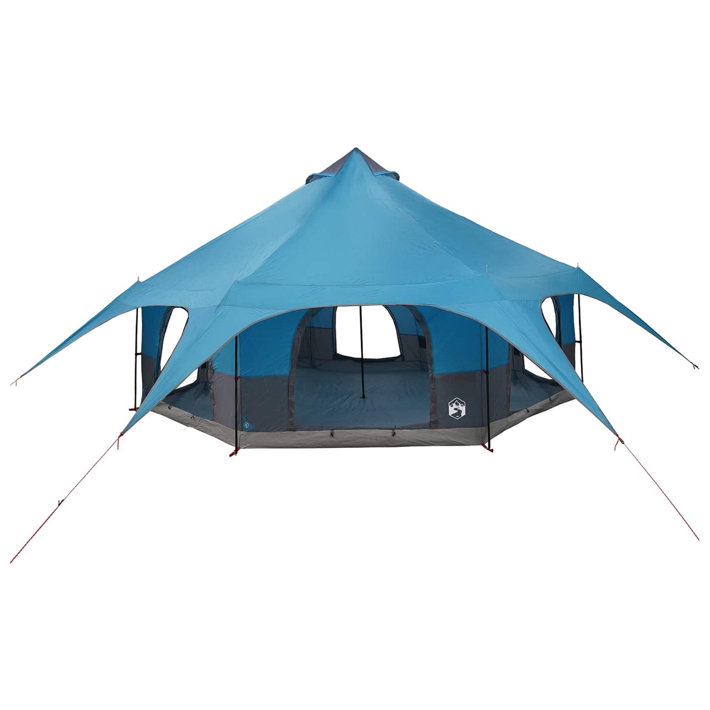 vidaXL Family Tent Blue 10-Person 185T Polyester with PU Coating