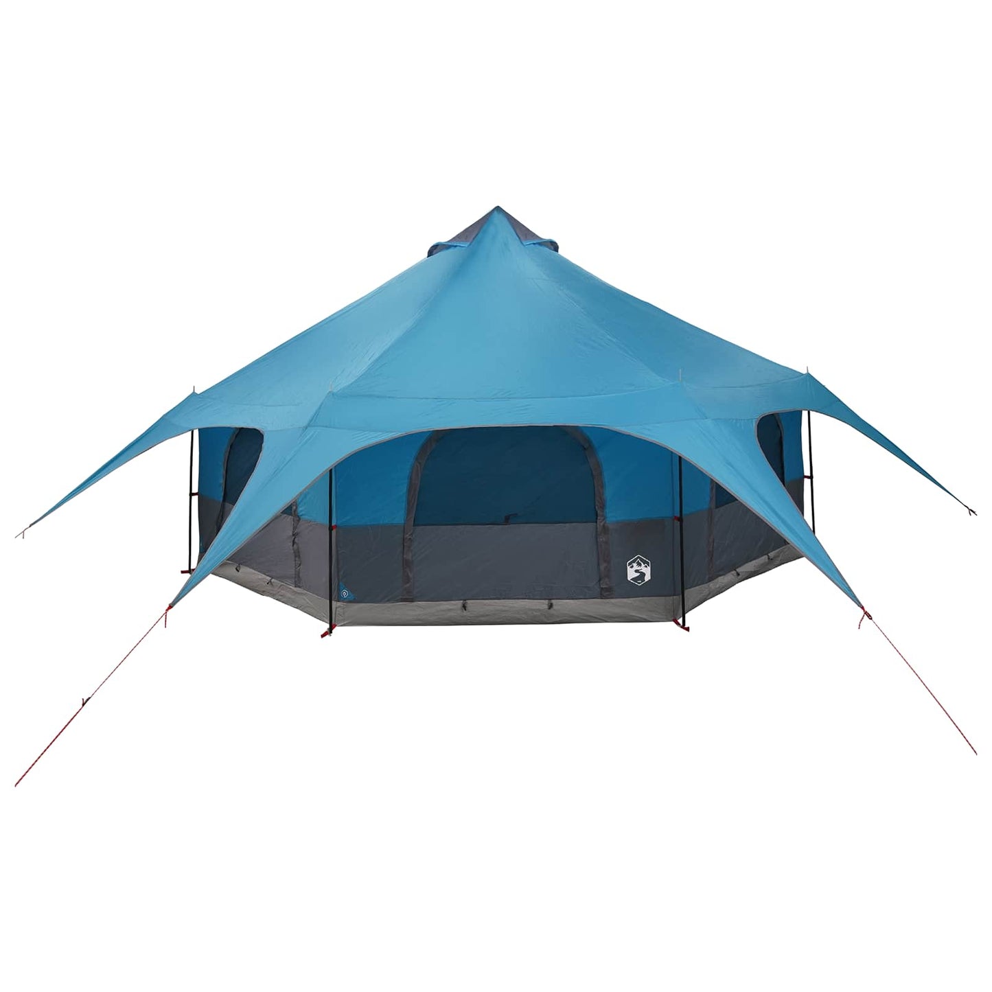 vidaXL Family Tent Blue 10-Person 185T Polyester with PU Coating