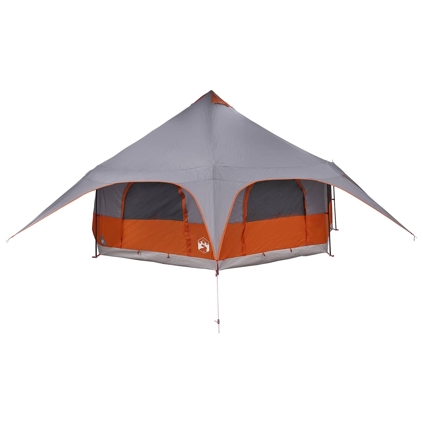 vidaXL Family Tent Grey and Orange 10-Person