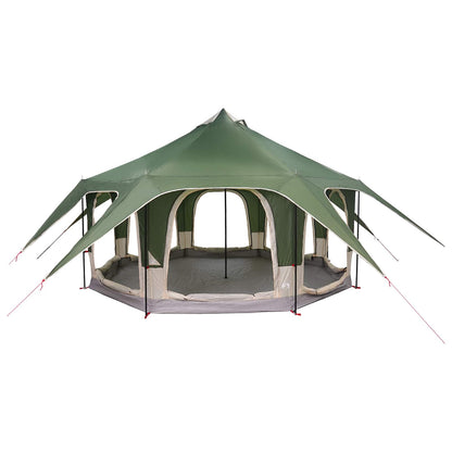 vidaXL Family Tent Green 5-Person 185T Polyester with PU Coating