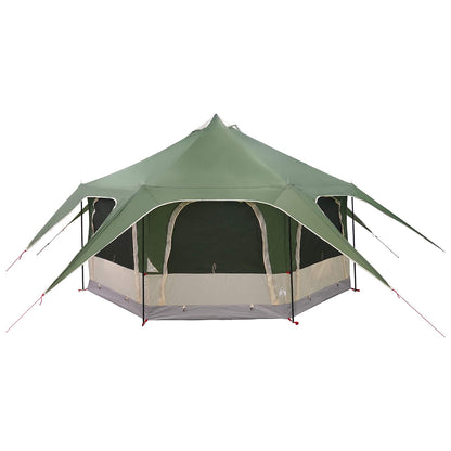 vidaXL Family Tent Green 5-Person 185T Polyester with PU Coating