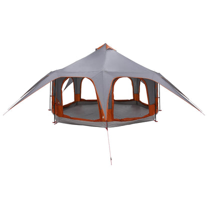 vidaXL Family Tent Grey and Orange 5-Person