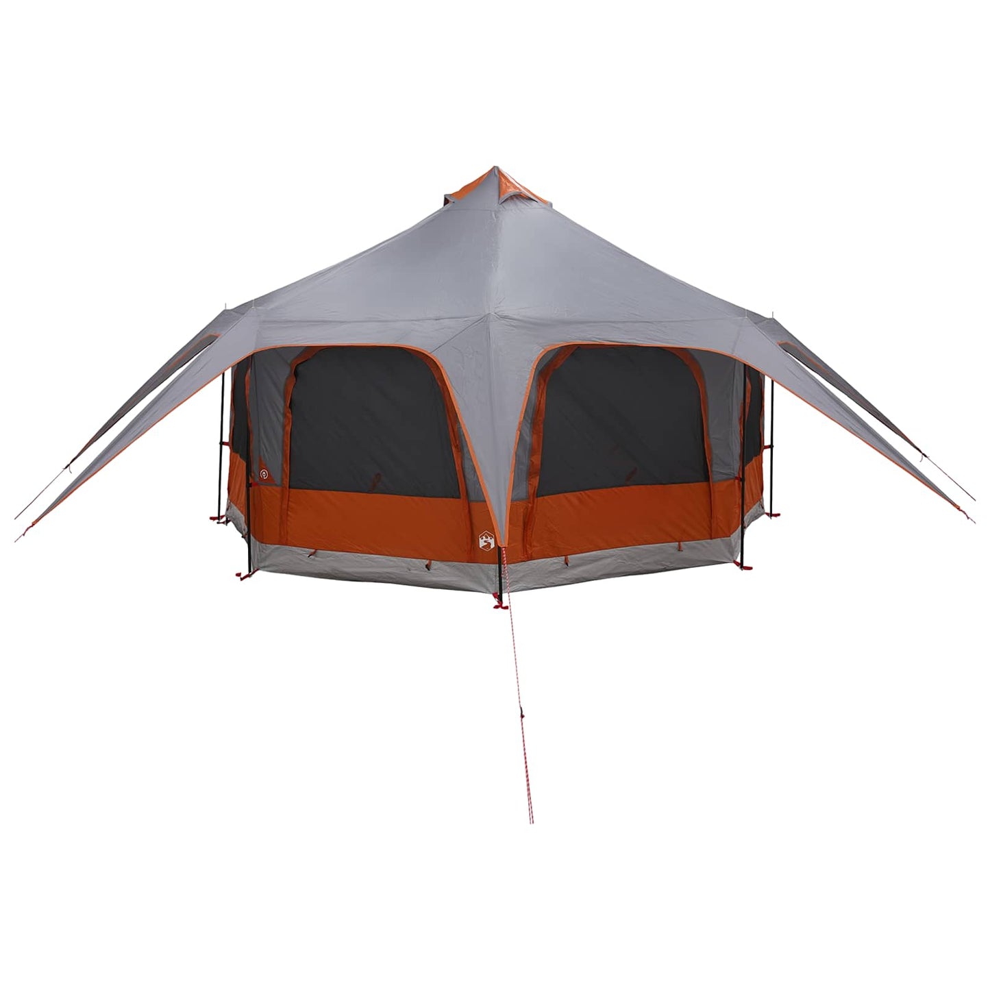 vidaXL Family Tent Grey and Orange 5-Person