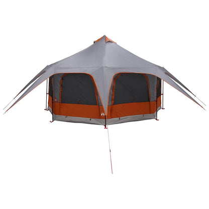 vidaXL Family Tent Grey and Orange 5-Person