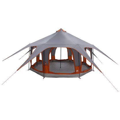 vidaXL Family Tent Grey and Orange 5-Person