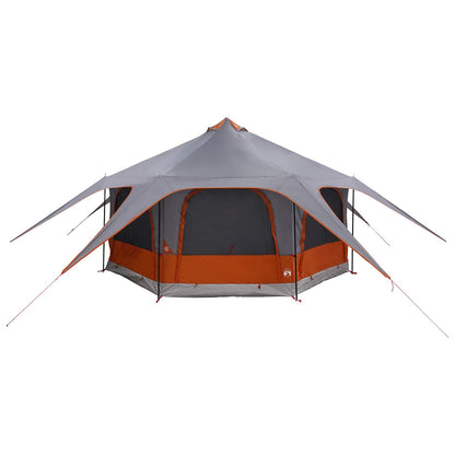 vidaXL Family Tent Grey and Orange 5-Person