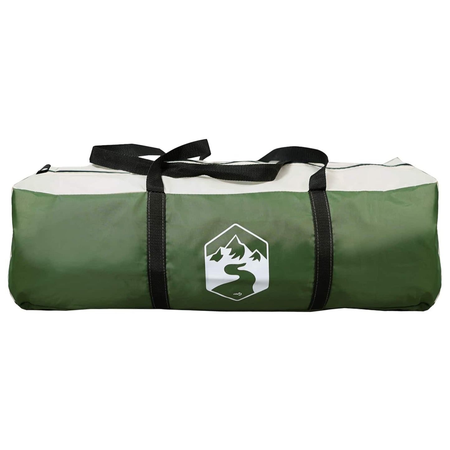 vidaXL Family Tent 18-Person Green 185T Polyester with PU Coating
