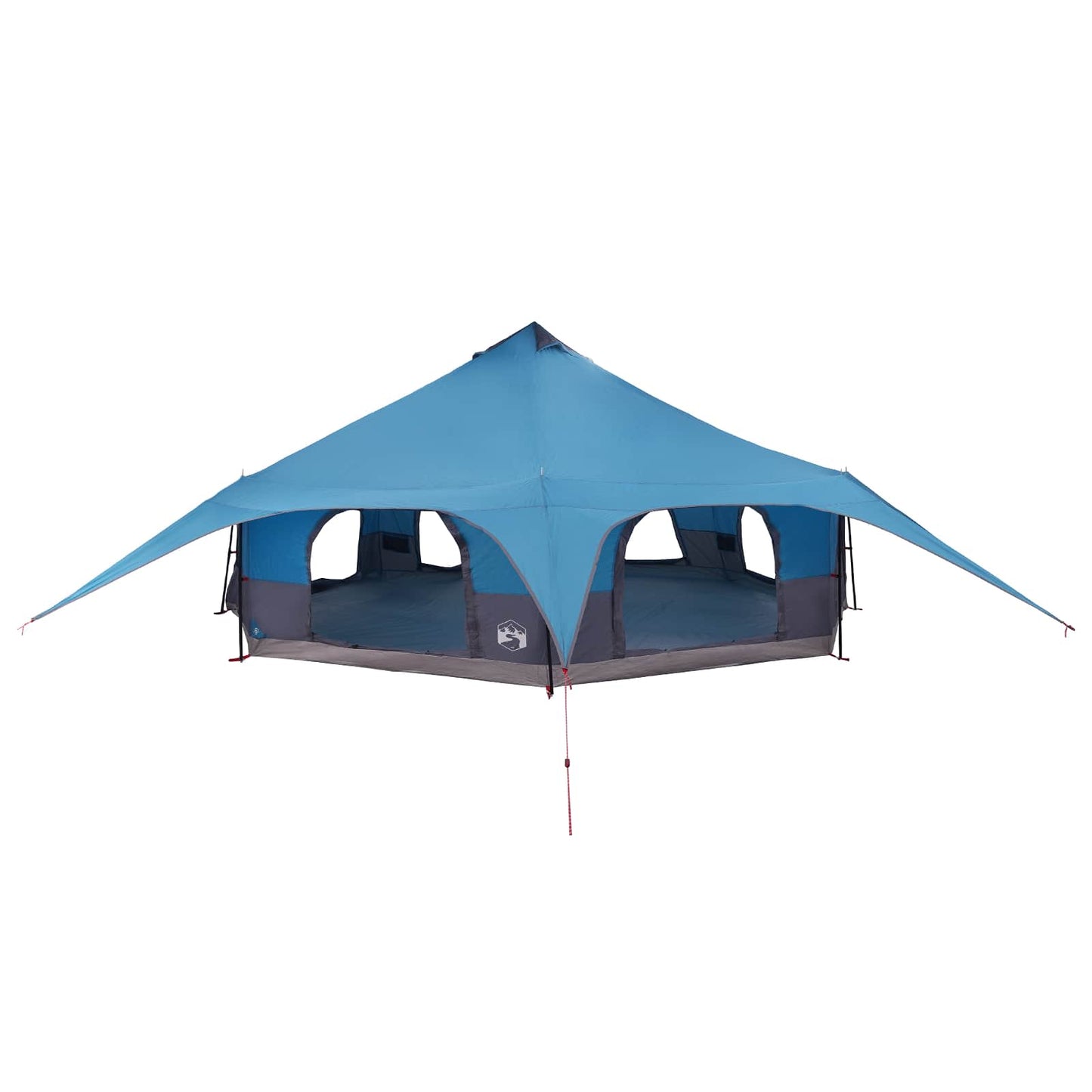 vidaXL Family Tent 18-Person Blue 185T Polyester with PU Coating