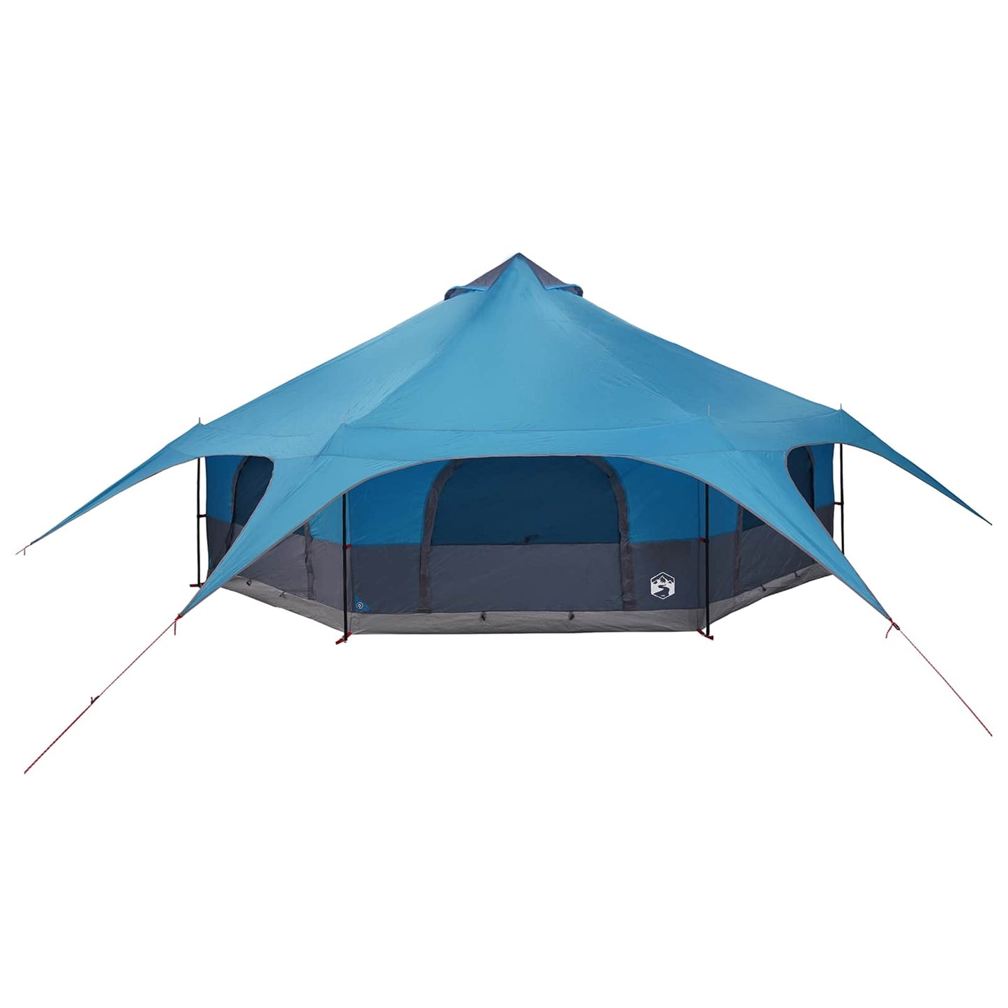 vidaXL Family Tent 18-Person Blue 185T Polyester with PU Coating