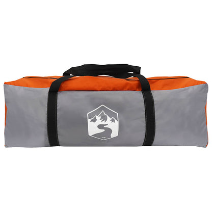 vidaXL Family Tent 18-Person Grey and Orange