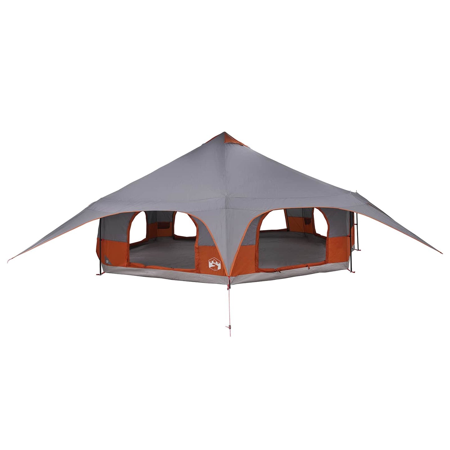 vidaXL Family Tent 18-Person Grey and Orange