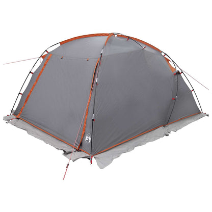 vidaXL Tunnel Tent Grey and Orange 361 x 235 x 147 cm