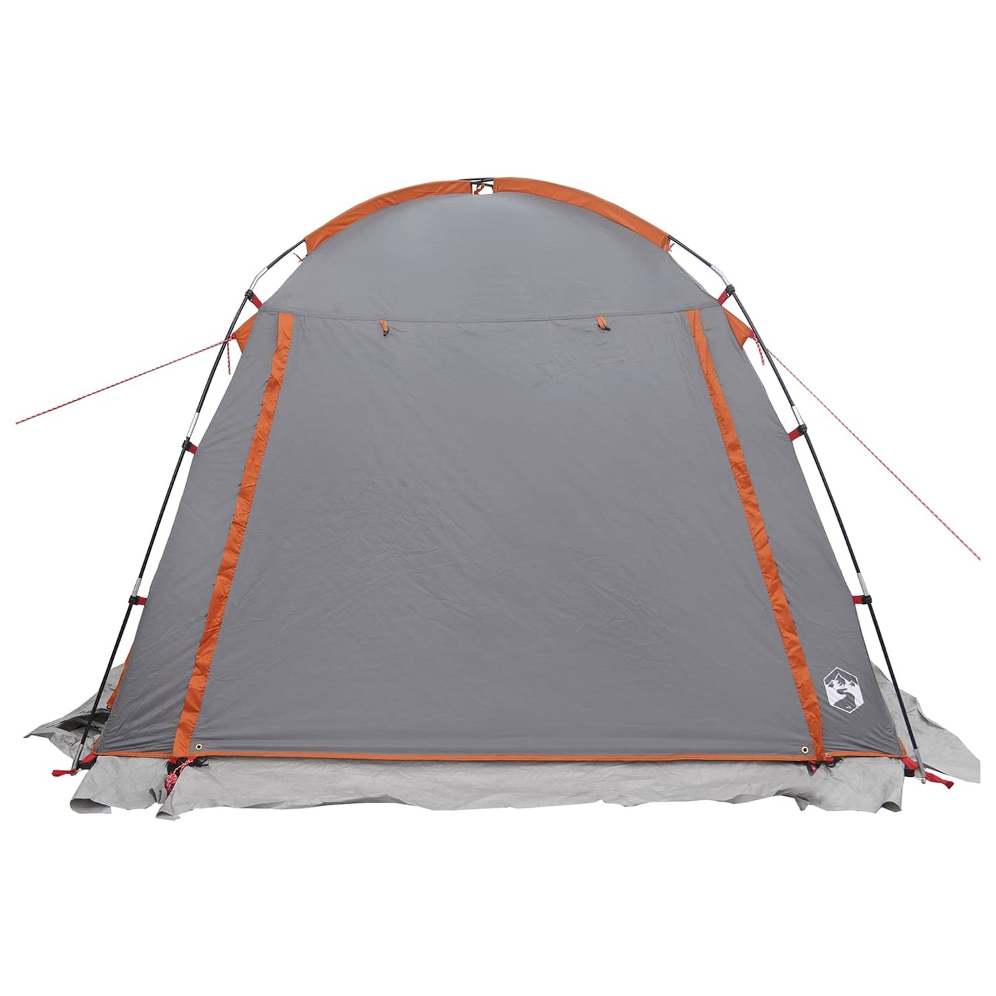 vidaXL Tunnel Tent Grey and Orange 361 x 235 x 147 cm