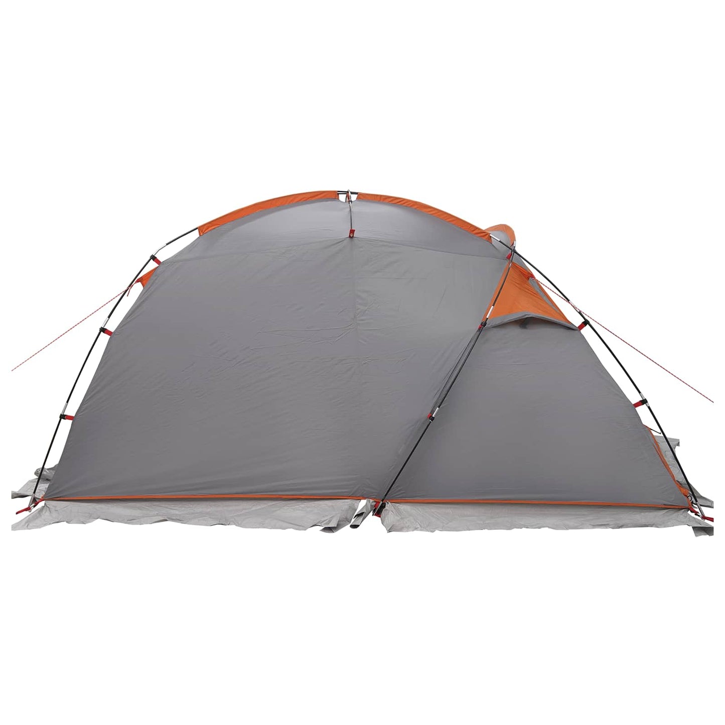 vidaXL Tunnel Tent Grey and Orange 361 x 235 x 147 cm
