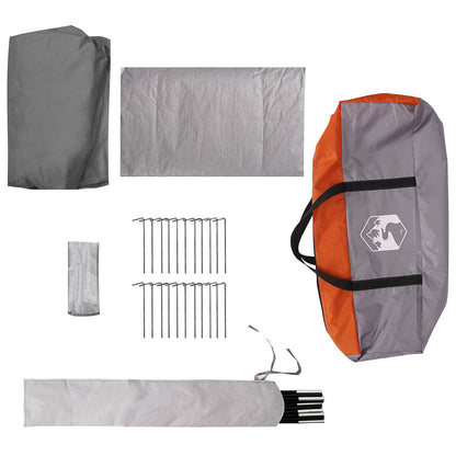 vidaXL Tunnel Tent 520 x 260 x 175 cm Grey and Orange