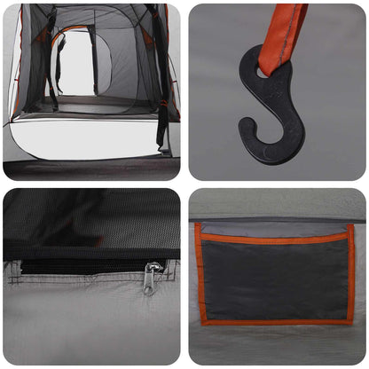 vidaXL Tunnel Tent 520 x 260 x 175 cm Grey and Orange