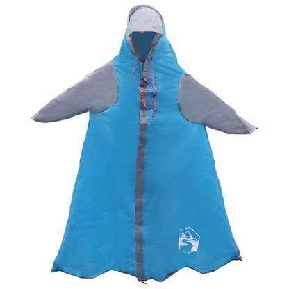 vidaXL 2-in-1 Rain Poncho with Hood Blue 262 x 126 x 130 cm