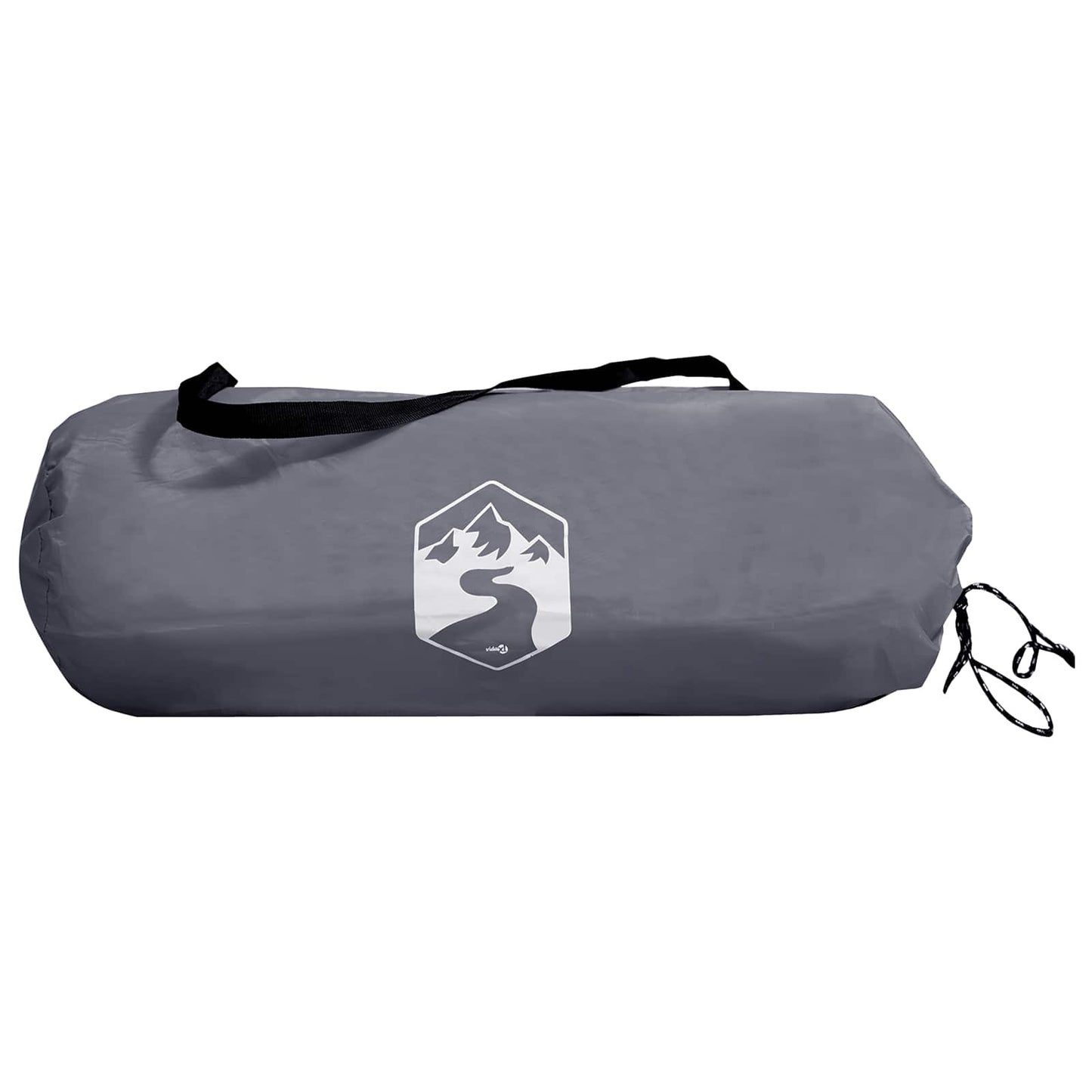 vidaXL 2-in-1 Rain Poncho with Hood Grey and Orange 262 x 126 x 130 cm