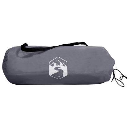 vidaXL 2-in-1 Rain Poncho with Hood Grey and Orange 262 x 126 x 130 cm