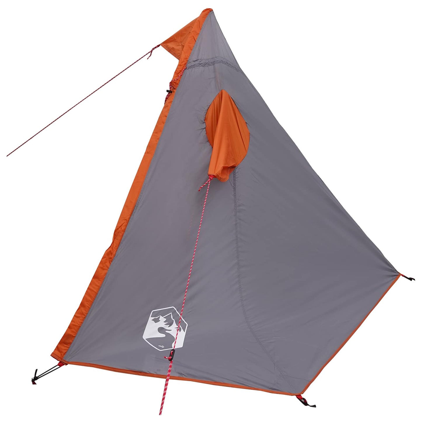 vidaXL 2-in-1 Rain Poncho with Hood Grey and Orange 262 x 126 x 130 cm