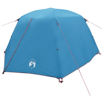 vidaXL Backpacking Tent Blue 2-Person 185T Polyester with PU Coating