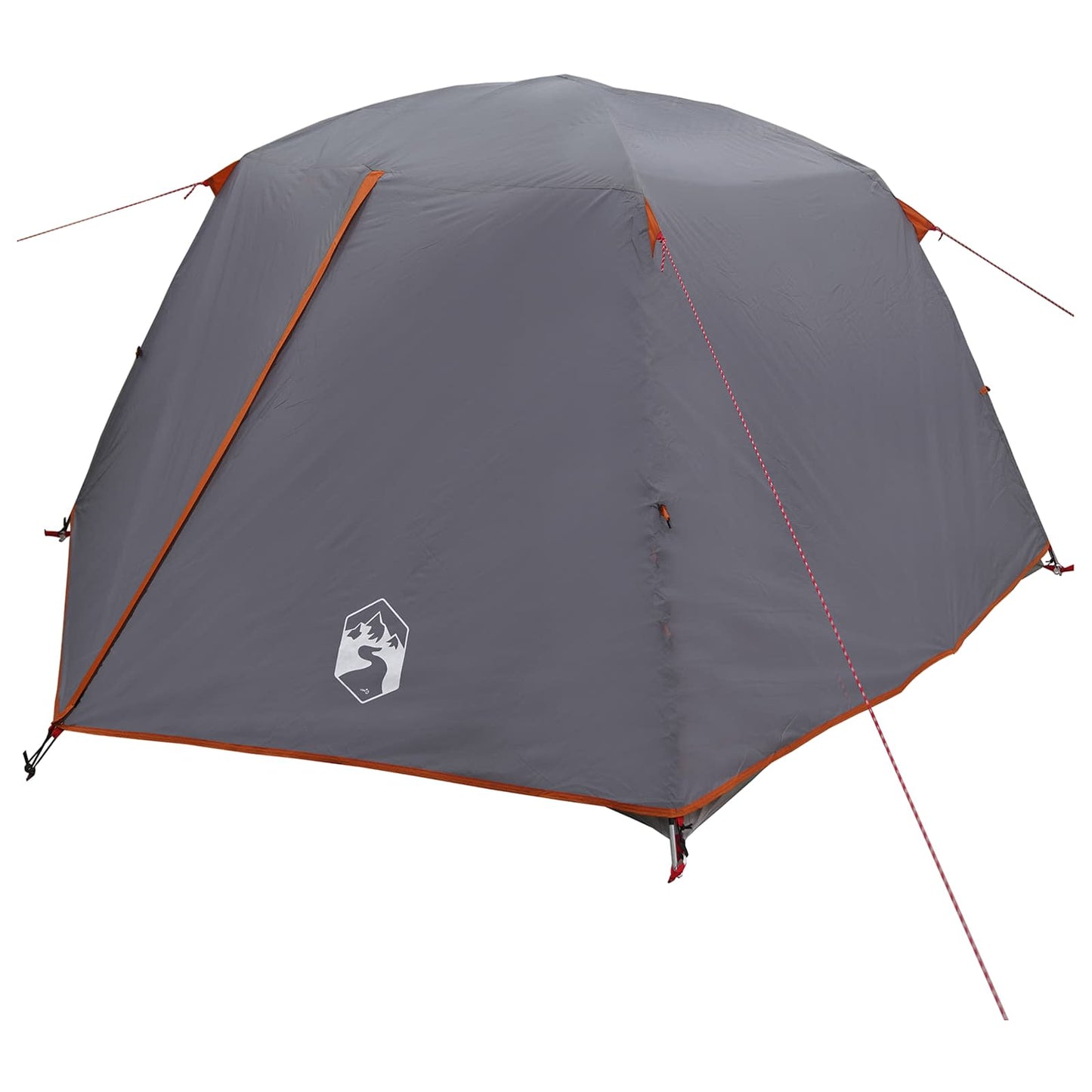 vidaXL Backpacking Tent Grey and Orange 2-Person