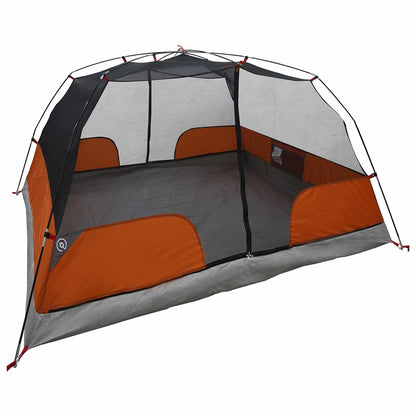 vidaXL Backpacking Tent Grey and Orange 2-Person