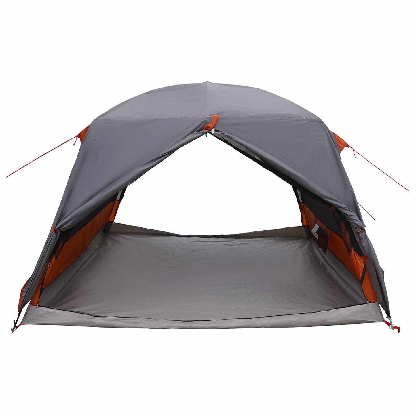 vidaXL Backpacking Tent Grey and Orange 2-Person