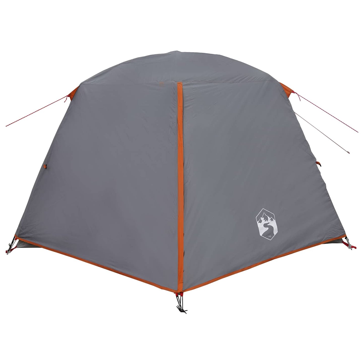 vidaXL Backpacking Tent Grey and Orange 2-Person