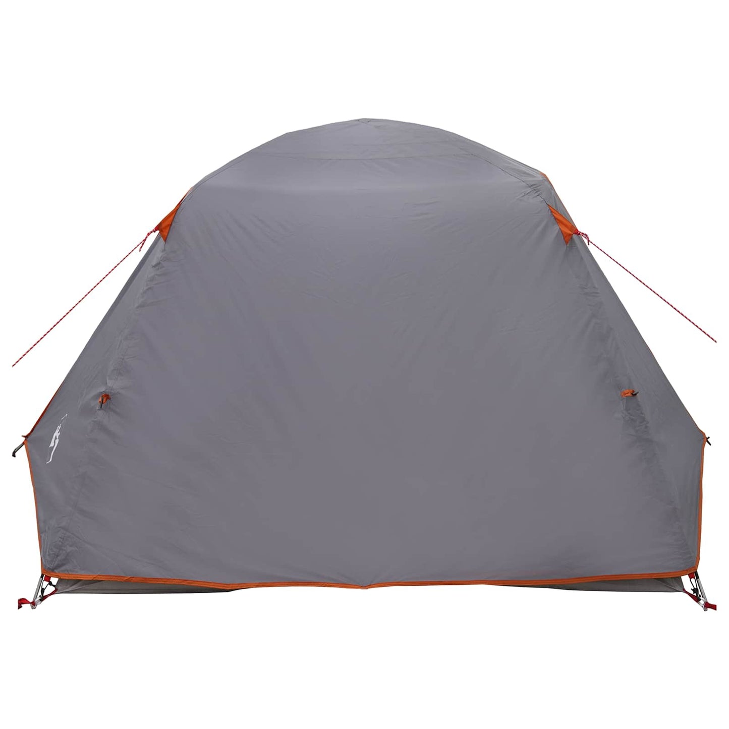 vidaXL Backpacking Tent Grey and Orange 2-Person