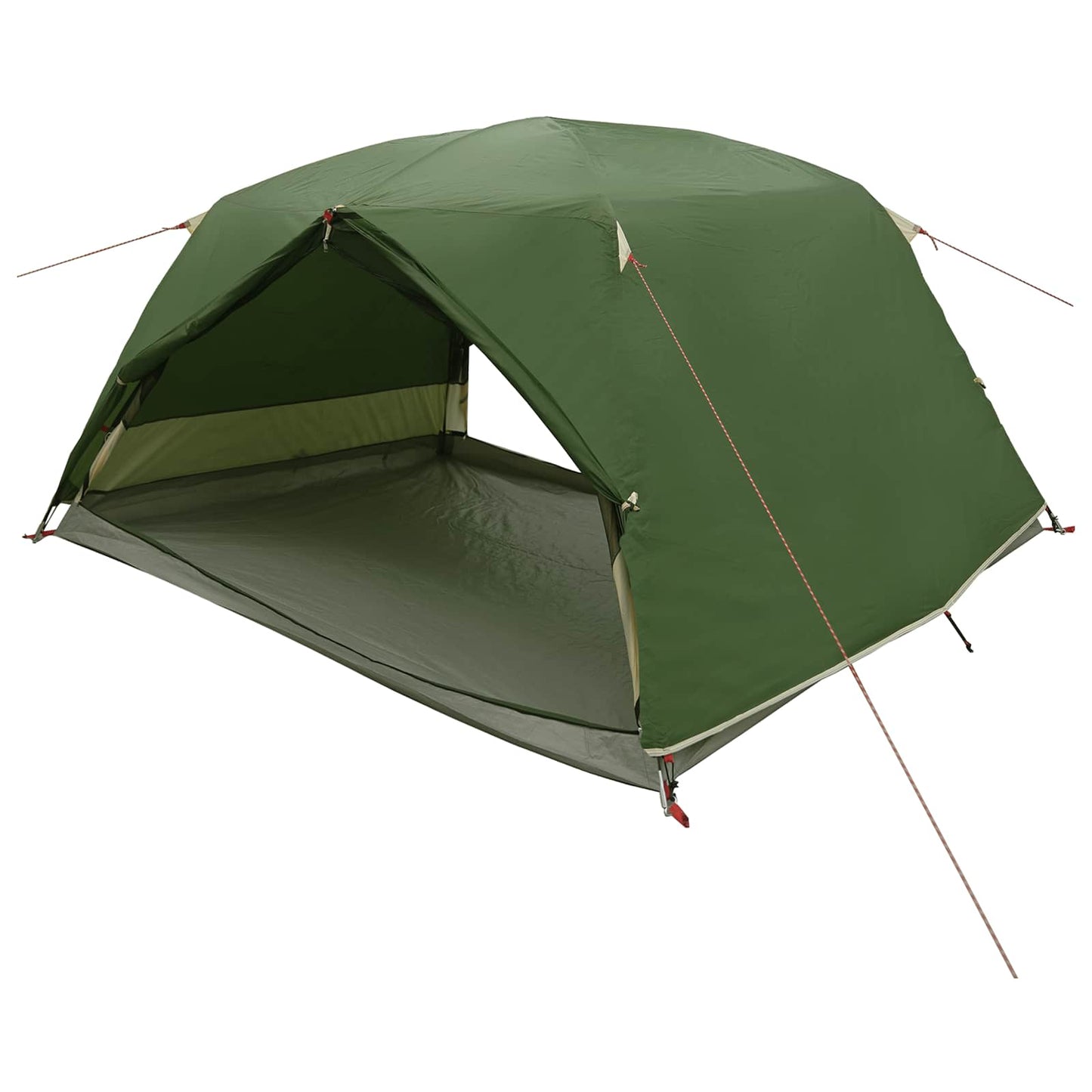 vidaXL Backpacking Tent Green 4-Person 185T Polyester with PU Coating