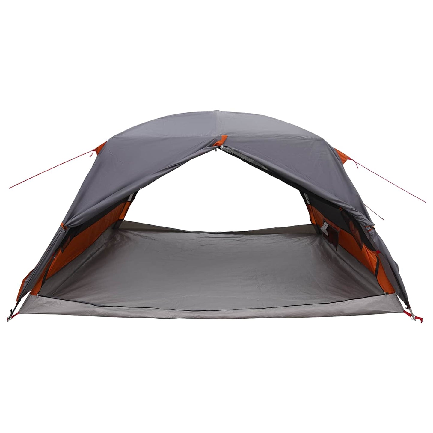 vidaXL Backpacking Tent Grey and Orange 4-Person