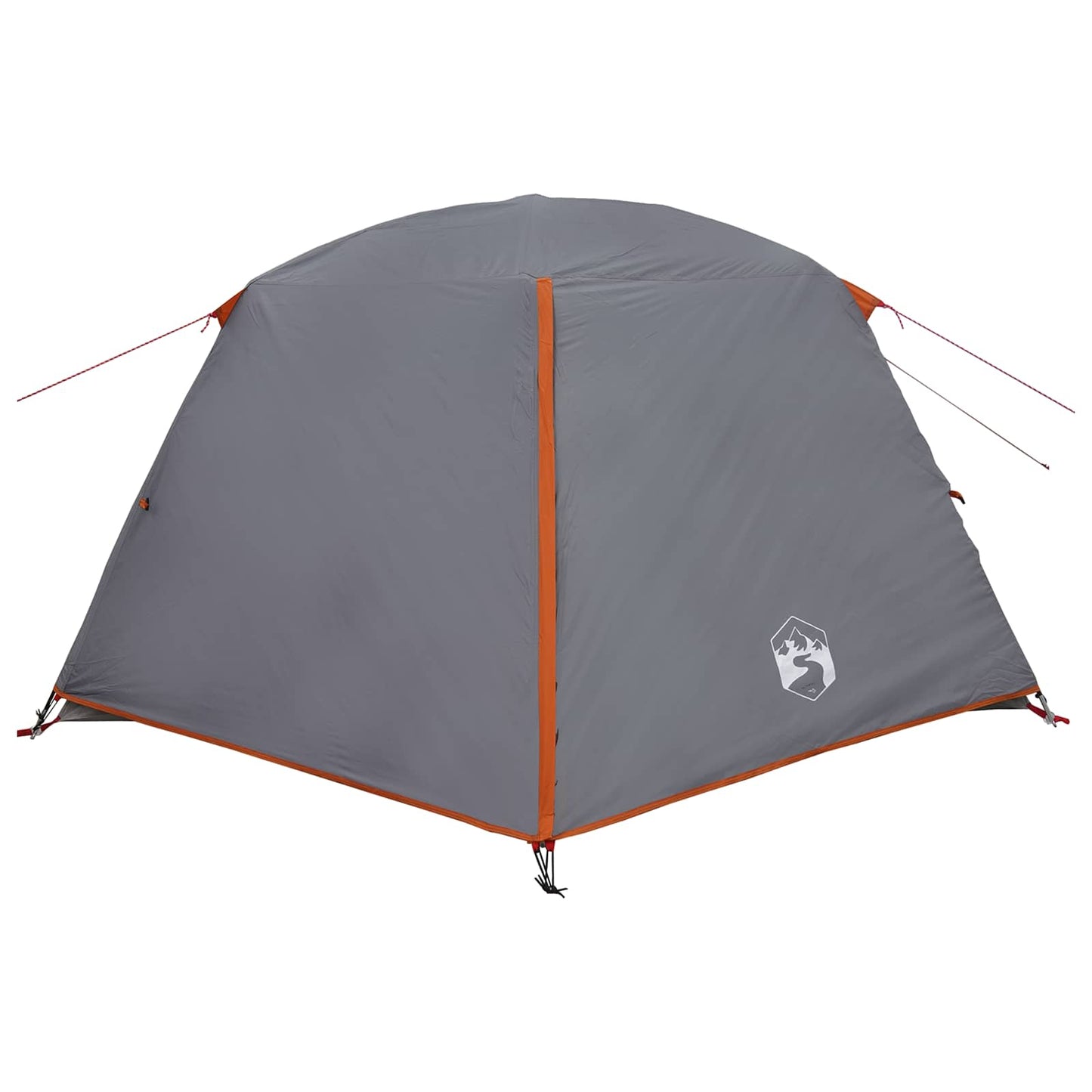 vidaXL Backpacking Tent Grey and Orange 4-Person