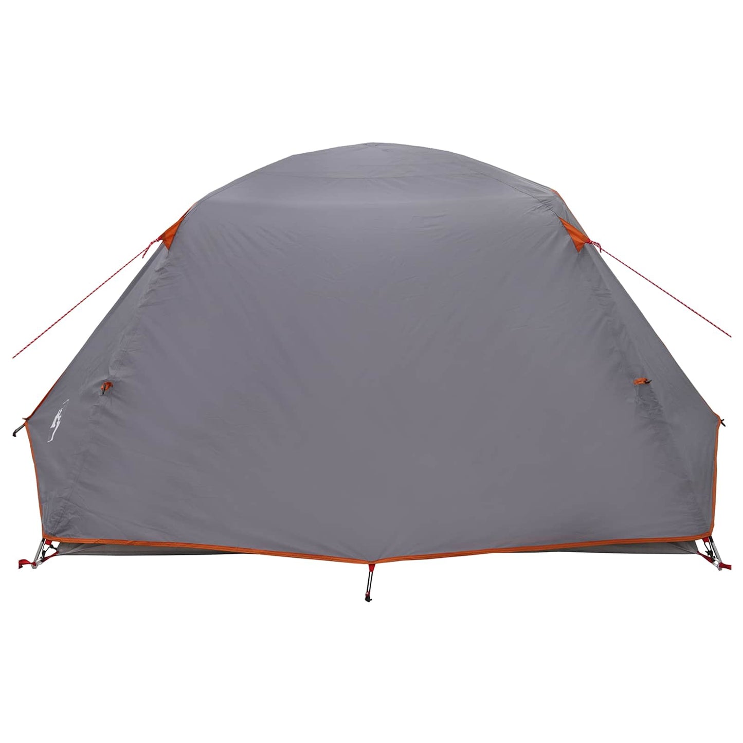 vidaXL Backpacking Tent Grey and Orange 4-Person